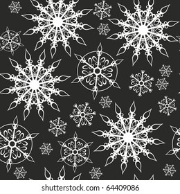 Vector. Seamless ornament snowflake  in color 461