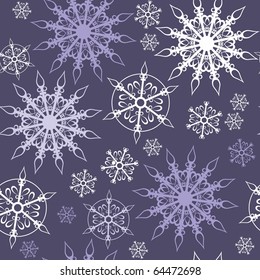 Vector. Seamless ornament snowflake  in color 462