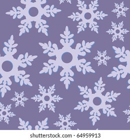 Vector. Seamless ornament snowflake  in color 475