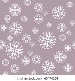 Vector. Seamless ornament snowflake  in color 477