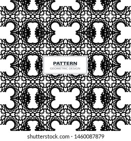 Vector seamless ornamental pattern - geometric design. Abstract trendy background. Grid creative texture.