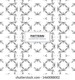 Vector seamless ornamental pattern - geometric design. Abstract trendy background. Grid creative texture.