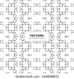 Vector seamless ornamental pattern - geometric design. Abstract trendy background. Grid creative texture.
