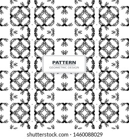 Vector seamless ornamental pattern - geometric design. Abstract trendy background. Grid creative texture.