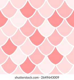 Vector seamless overlapping pattern, fish scale print. Beautiful asian style design for textile, wallpaper, wrapping paper.