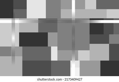 Cuadrados de solapa sin vectores Squares Mosaico Gris Monocromo Rayas Resumen Imágenes Coloridas Tejido de gráficos