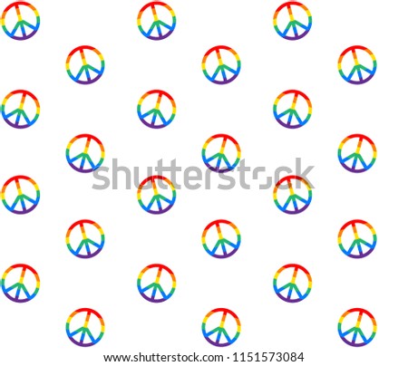 vector seamless pacific rainbow pride gay lesbian pattern isolated on white background