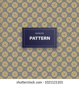 Vector seamless packaging template geometric pattern  for luxury mechanical repair car service technology products.Vector illustration. eps10