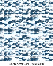 Vector seamless paint pattern. Dry stamped stripes