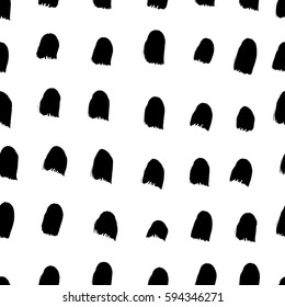 Vector seamless paint sketch pattern. Sketch background. Hand drawn hipster print. Modern graphic design.