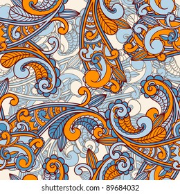 vector seamless paisley pattern