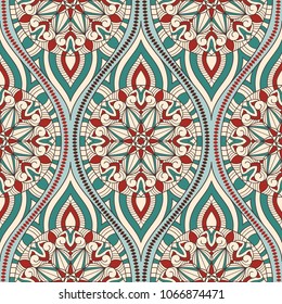 Vector seamless paisley pattern, can be used as texlile or wrapping paper, 