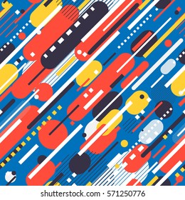 Vector Seamless Parallel Diagonal Colored Lines Pattern Perfect Suit For Wallpaper Textile Web Background