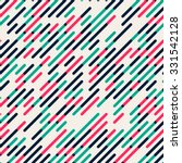 Vector Seamless Parallel Diagonal Red Green Overlapping Color Lines Pattern Background