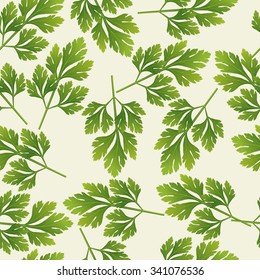 Vector seamless parsley pattern