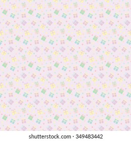 Vector seamless pastel Christmas and new year  pattern