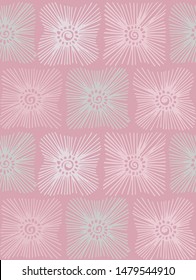 Vector seamless pastel pattern with a light background and abstract elements