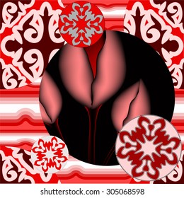 vector seamless patchwork pattern. oriental design