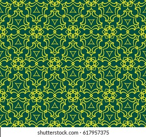 Vector seamless patern of Bright geometric Backgrounds in floral style. For greeting cards, invitations, cover book, fabric, scrapbooks.