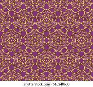Vector seamless patern of Bright geometric Backgrounds in floral style. For greeting cards, invitations, cover book, fabric, scrapbooks.