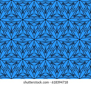 Vector seamless patern of Bright geometric Backgrounds in floral style. For greeting cards, invitations, cover book, fabric, scrapbooks.