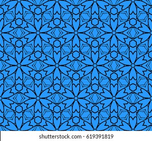 Vector seamless patern of Bright geometric Backgrounds in floral style. For greeting cards, invitations, cover book, fabric, scrapbooks.