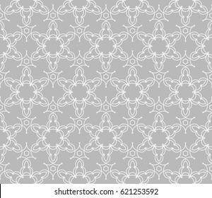 Vector seamless patern of Bright geometric Backgrounds in floral style. For greeting cards, invitations, cover book, fabric, scrapbooks.