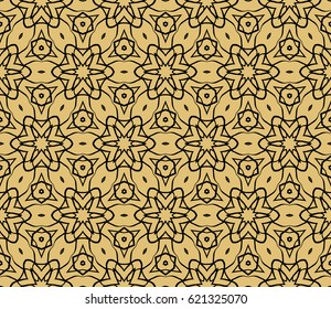 Vector seamless patern of Bright geometric Backgrounds in floral style. For greeting cards, invitations, cover book, fabric, scrapbooks.