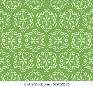 Vector seamless patern of Bright geometric Backgrounds in floral style. For greeting cards, invitations, cover book, fabric, scrapbooks.