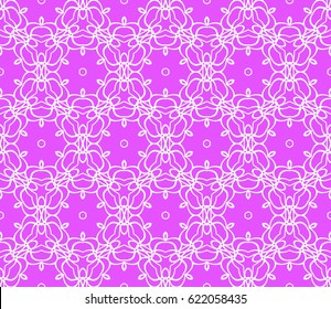 Vector seamless patern of Bright geometric Backgrounds in floral style. For greeting cards, invitations, cover book, fabric, scrapbooks.