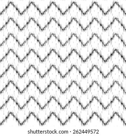 Vector seamless patter design with traditional ikat repeating ornaments
