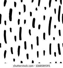 Vector seamless pattern. Abstract background with brush strokes. 