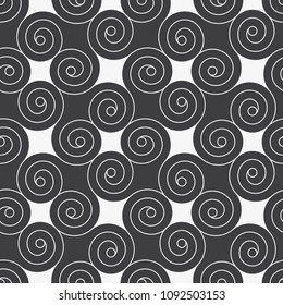  Vector seamless pattern. Vector abstract background. Pattern with  spirals.