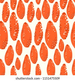 Vector seamless pattern. Abstract background with floral elements. Natural design.