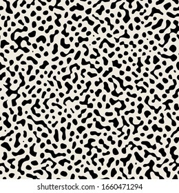 Vector seamless pattern. Abstract background with tiny rough spots. Monochrome noisy texture.