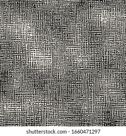 Vector seamless pattern. Abstract background with tiny rough spots. Monochrome noisy texture.