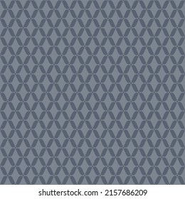 Vector seamless pattern. Abstract background with wavy mesh, lattice, curved grid. Retro vintage style. Graphic texture of weaving, net, lace. Soft blue color. Elegant repeat design for decor, textile