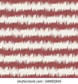 Vector seamless pattern. Abstract background with zigzag brush strokes. Striped hand drawn texture. Artistic tileable theme in trendy color Marsala