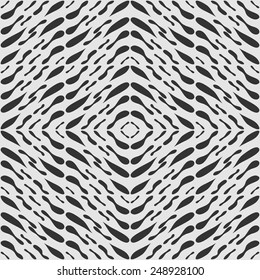 Vector seamless pattern. Abstract background. Monochrome hand drawn texture