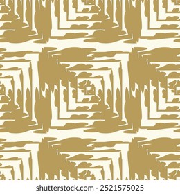 Vector seamless pattern. Abstract background with squares. Bold textured brush strokes. Monochrome hand drawn texture. Hipster graphic design.