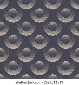 dotted grainy circular background