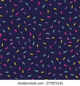 Vector seamless pattern. Abstract background with dots. Colorful hand drawn texture