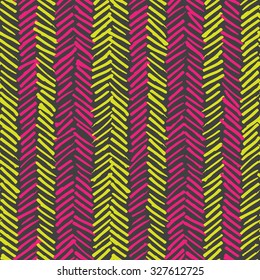 Vector seamless pattern, abstract background with hand drawn smeared random lines and trendy hipster style texture.