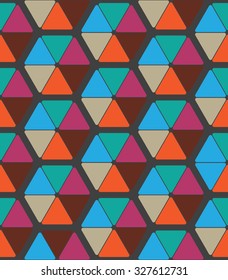 Vector seamless pattern, abstract background with abstract hexagon shapes in 3D style and colors with light effect, colorful honeycomb texture