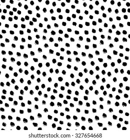 Vector seamless pattern. Abstract background with brush strokes.