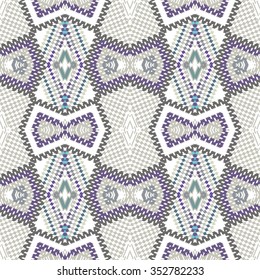 Vector seamless pattern. Abstract background, cloth vector pattern, goose foot