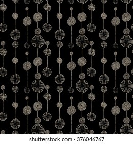 Vector seamless pattern. Abstract background made of stylish swirls