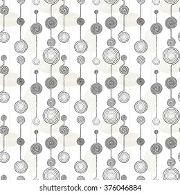 Vector seamless pattern. Abstract background made of stylish swirls