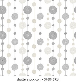 Vector seamless pattern. Abstract background made of stylish swirls