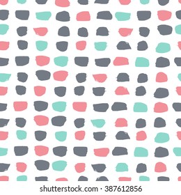 Vector seamless pattern. Abstract background with brush strokes.  hand drawn texture. Modern Textured Brush Stroke . Dry Brush Stroke 